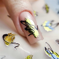 Abstrakt guld klistermærker, TH-1115, GNB